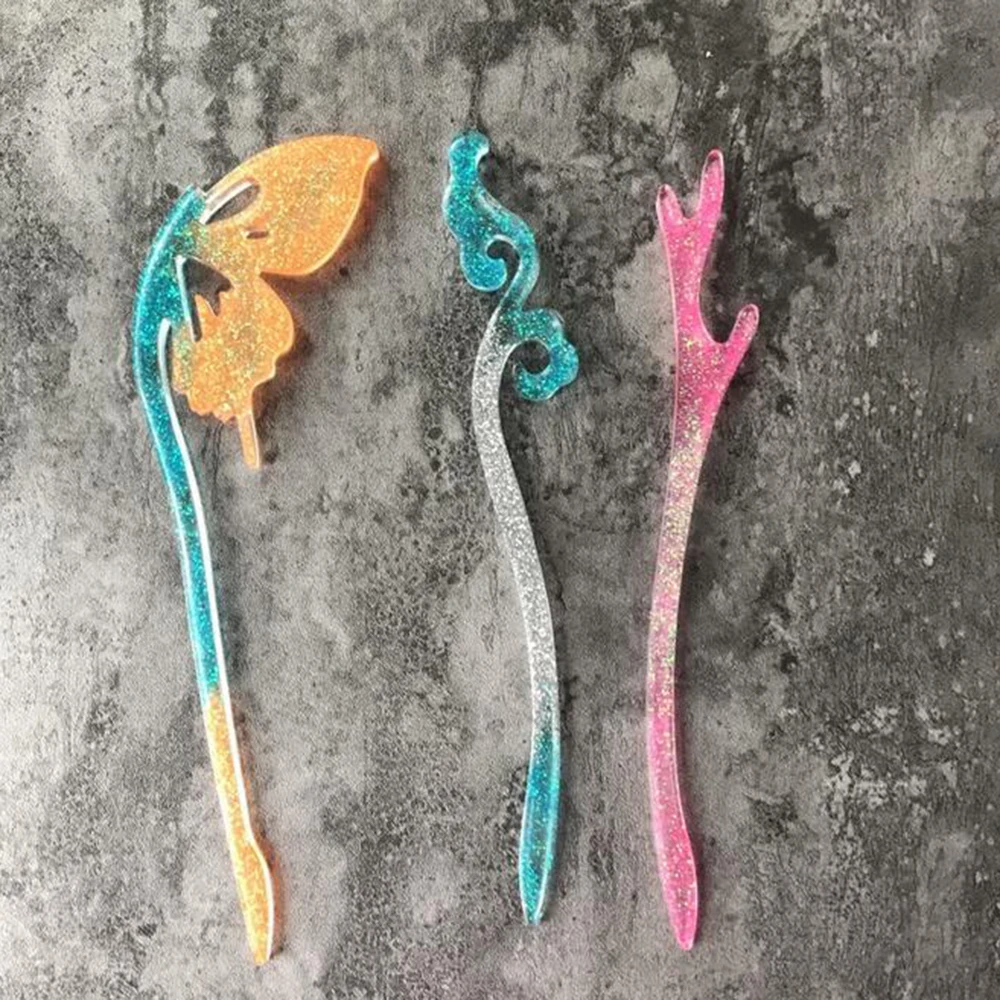 Новинка 2020 прозрачная Шпилька силиконовая форма ювелирное изделие в виде