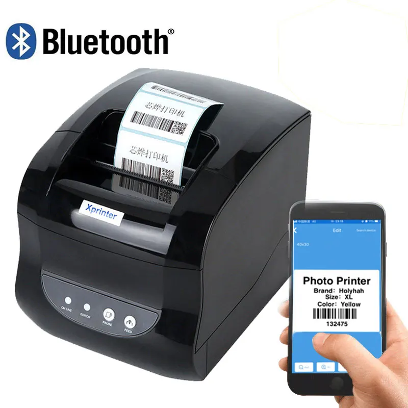 

Xprinter Thermal barcode label printer thermal receipt printer sticker blue tooth usb Port 20-80mm for shop supermarket