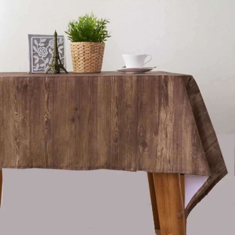 Бесплатная доставка скатерть для украшения ресторана 3D печать деревянный