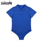 Взрослый памперс пикантные Дети Мальчики Мужское нижнее белье рубашки для мальчиков отложной воротник с застежкой в промежности трусы рубашка комбинезон Snappies пижамы