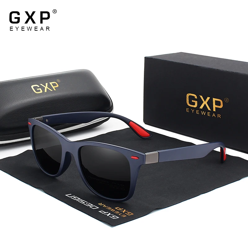 GXP 2021 Fashion Polarized Sunglasses For Men Women UV400 Square Frame Eyewear Anti-reflective Drivi