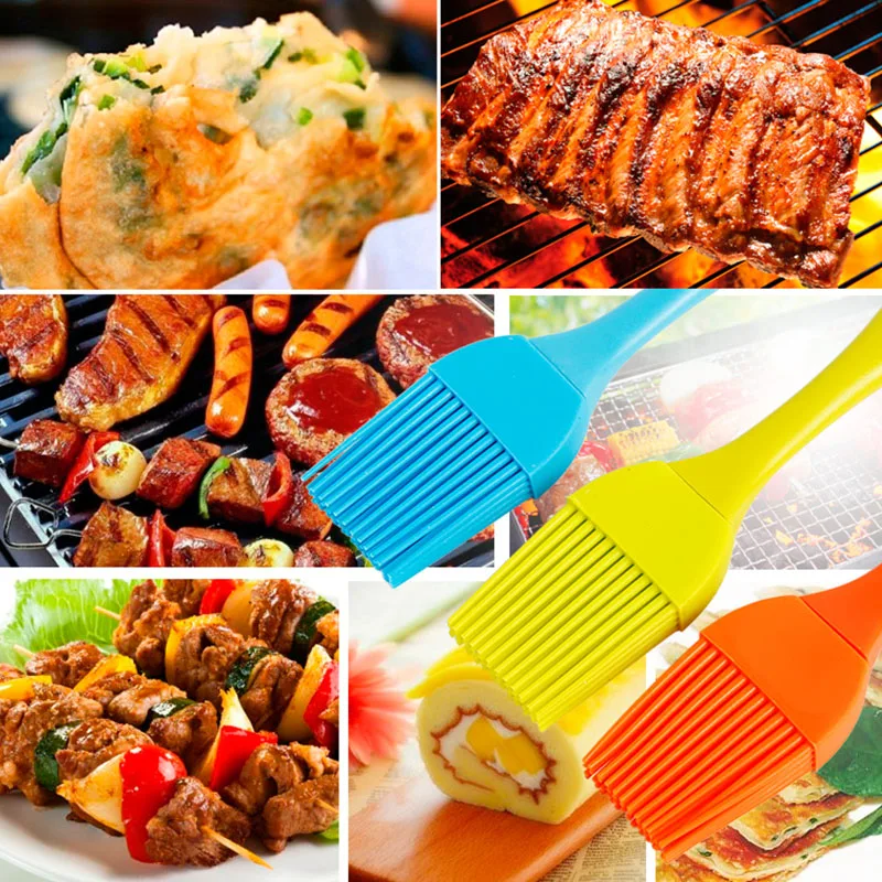 Силиконовая кисточка для выпечки барбекю хлеба масла|Кисточки смазывания| |