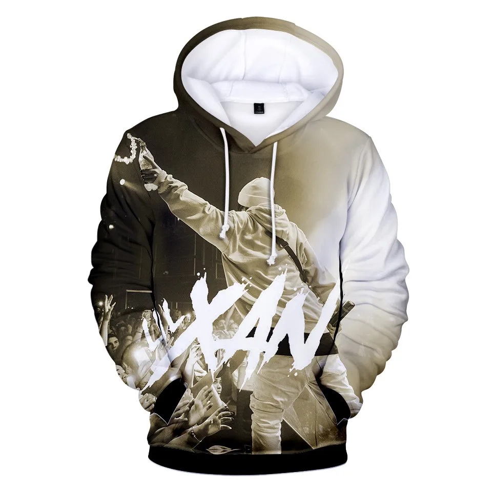 Новинка 2020 3D толстовки Kawaii Lil Xan xанархия Мужская/Женская толстовка с длинным