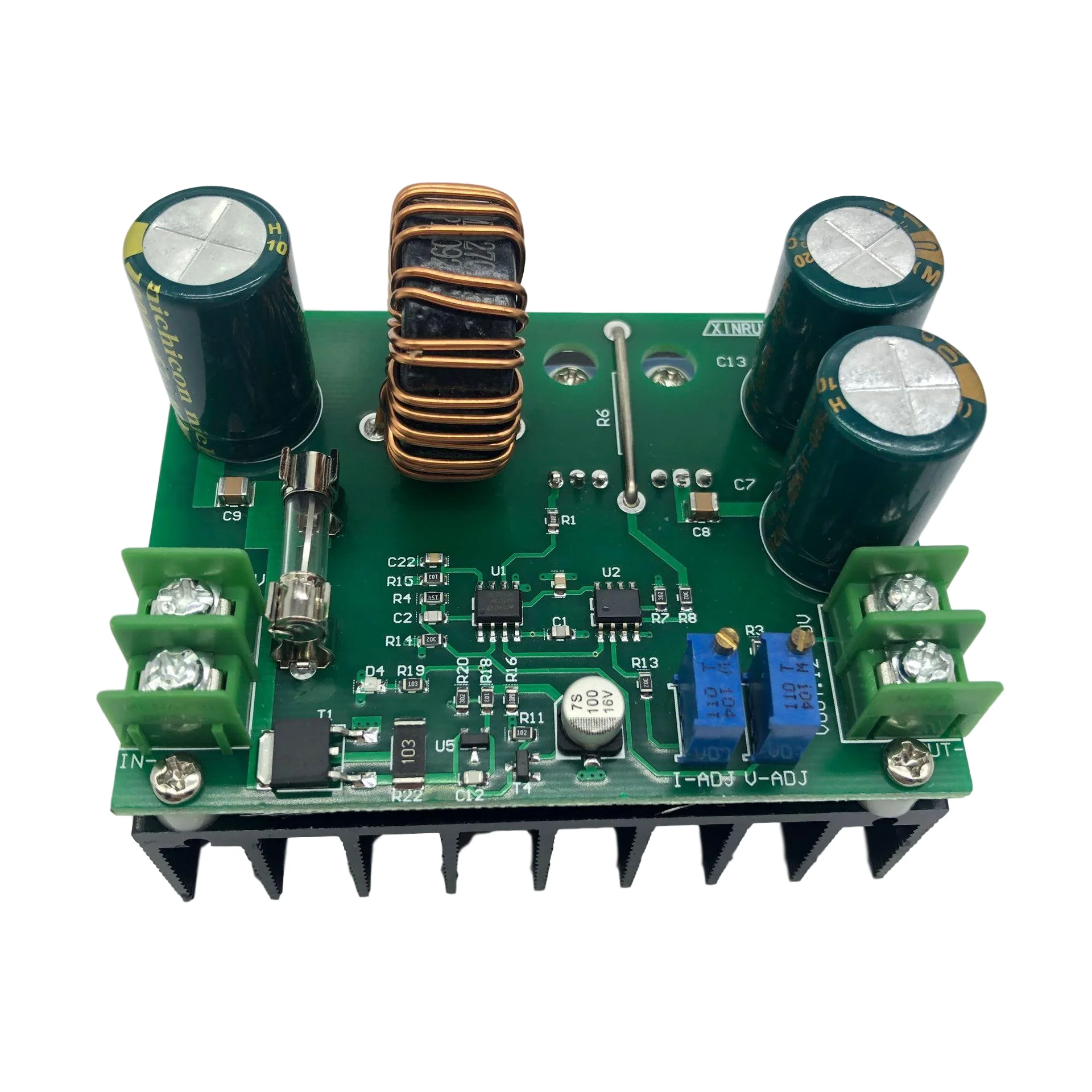 Автомобильный источник питания DC-DC 600W 10-60V to 12-80V Boost Converter Step-up Module