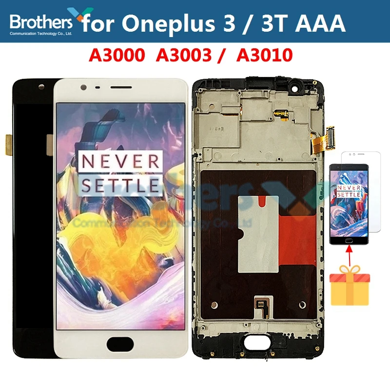 ЖК-экран для Oneplus 3 3T A3000 A3010 дисплей Oneplus3 Oneplus3T сенсорный экран с дигитайзером и