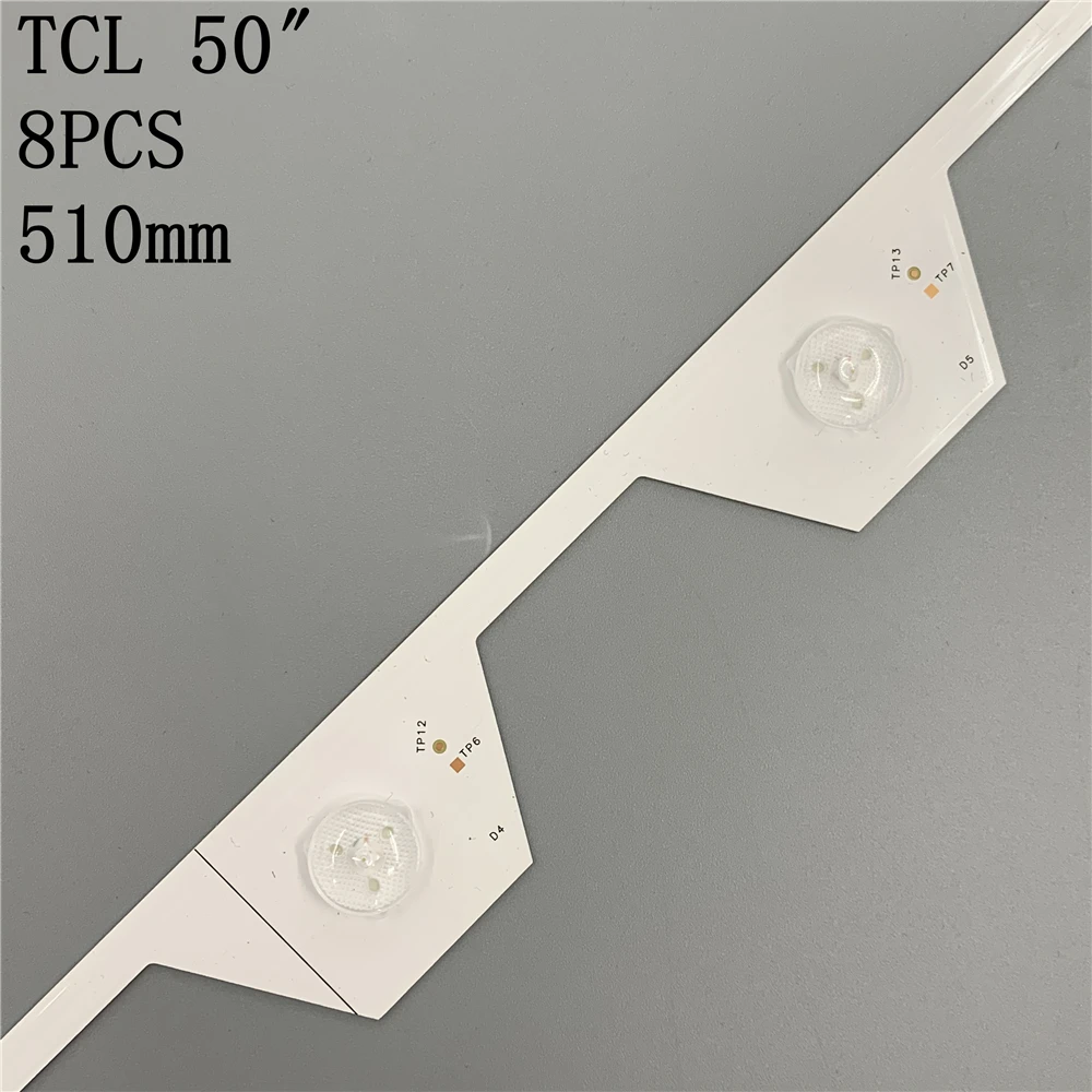 8pcs LED Backlight 6 lamp For TCL L50E5800A U50S6806S LVU500NDEL SW-4C-LB5006-YH2 4C-LB5006-HR2 LB5005 TMT_50E5800_8X6_3030C