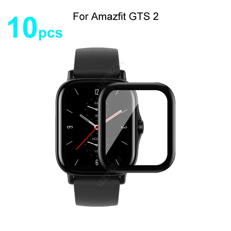 

10 шт для Amazfit GTS 2 мягкий Смарт-часы Экран) класса-premium на 3D с округленными изогнутыми краями с полным покрытием Защитная пленка