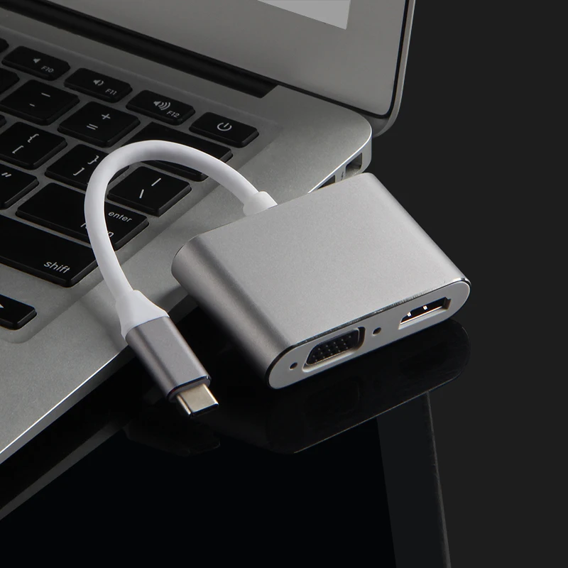 Переходная док-станция USB C к HDMI VGA Type-C для MacBook Pro/Air разветвитель 3 0 с несколькими