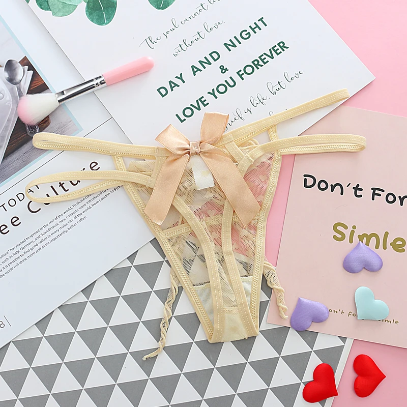 Одноцветные стринги сексуальные женские соблазнительное женское нижнее белье