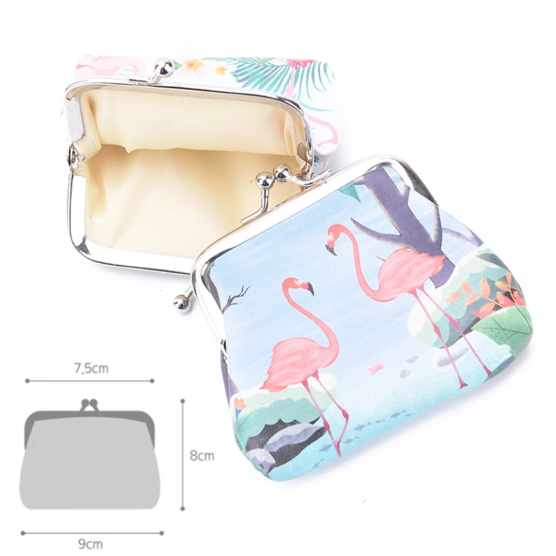 

1PCS Kids Happy Birtay Cartoon Coin Cute Flamingo Simple Small Coin Purse Baby Shower Birtay Party Decoration
