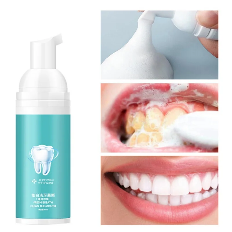 

Fresh Shining Tooth-Cleaning Mousse Toothpaste Teeth Whitening Oral Hygiene Removes Plaque Stains Bad Breath Fresh Toothpaste