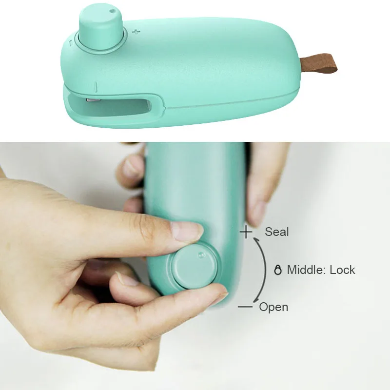 2 в 1 портативный мини ручной Термоупаковщик для пластиковых пакетов хранения