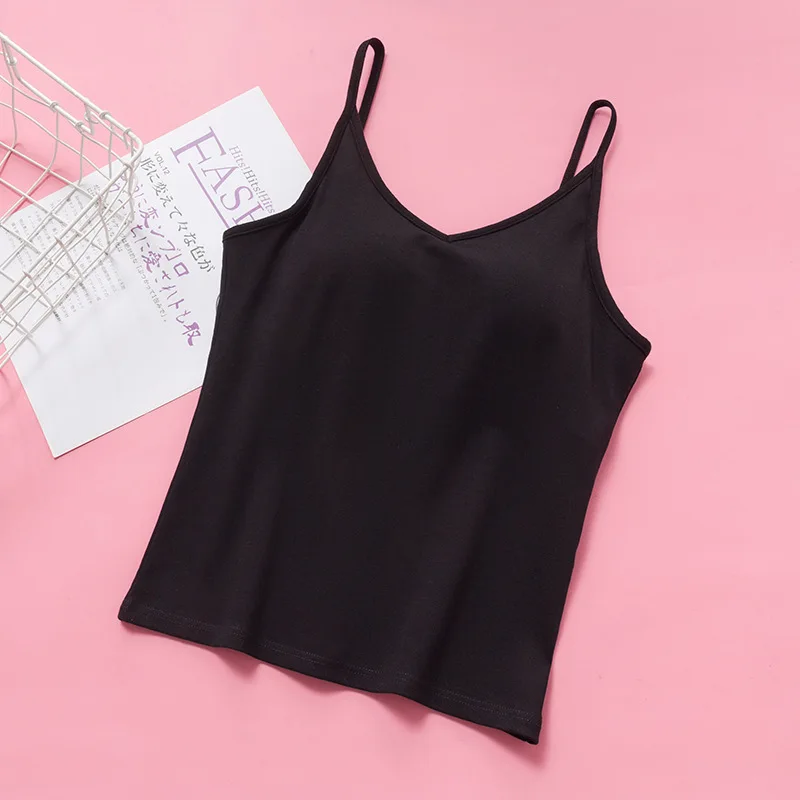 

Women Underwear Comfortable Bra Sexy Strap Solid Crop Top Seamless Camis Female Short Tank Top