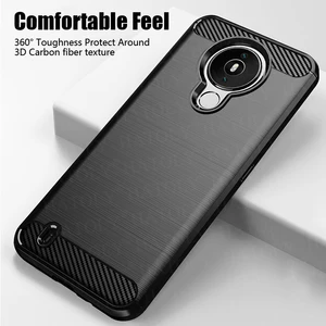 for nokia 5 4 case nokia 5 3 1 4 2 3 4 2 6 2 7 2 8 9 cover soft tpu rubber shockproof bumper carbon fiber phone case nokia 5 4 free global shipping
