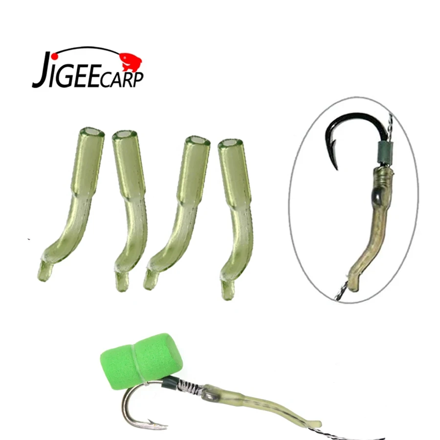JIGEECARP 100 шт. камуфляж КАРП рукав для рыболовного крючка трубки анти клубок