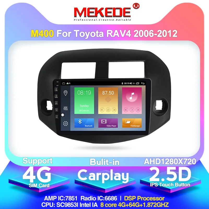 4 + 64G DSP Android 10 0 автомобильный Радио мультимедийный видео плеер для Toyota RAV4 Rav