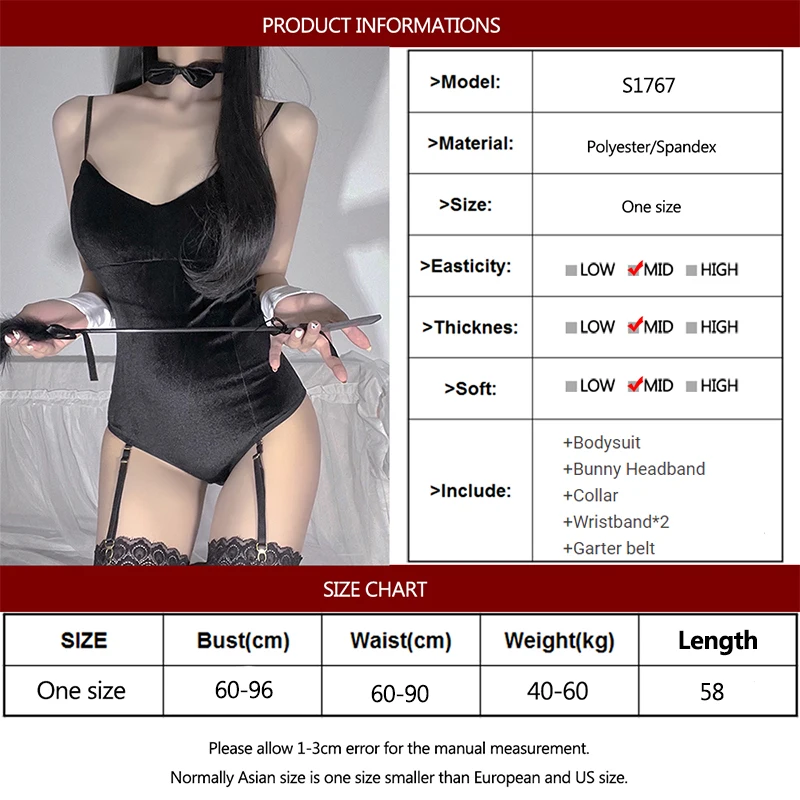 

Sexy Lingerie Sling Bunny Girl Cosplay Costume Woman Bodysuit Erotic Outfit Wrapped Chest Anime Dress Uniform Temptation