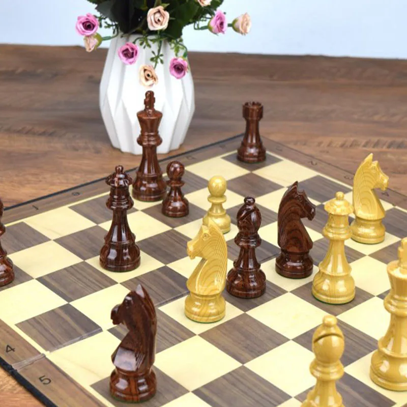 Пластиковые шахматные фигуры 4 Queens King высотой 96 мм международные шашки нарды для