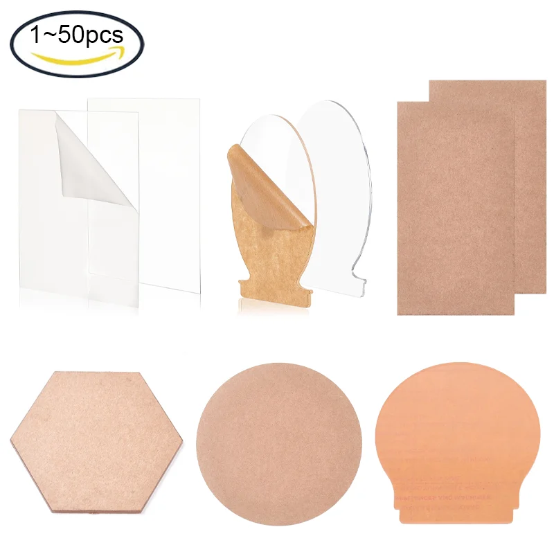 

20Pcs Clear Acrylic Sheet Hexagon Plexiglass Cast Sheet for Decoration, Office Sign, Coasters and Other DIY Project