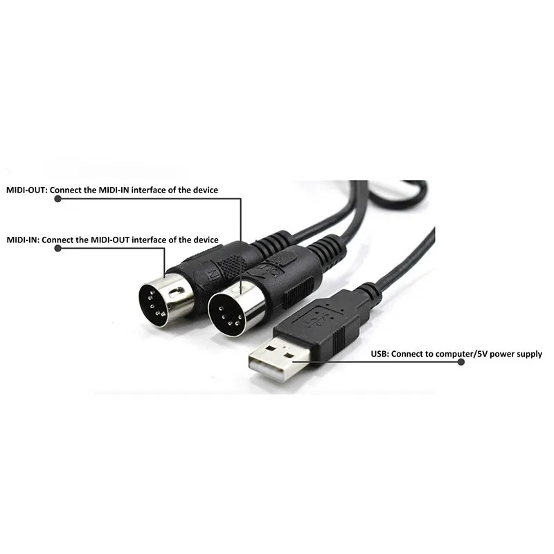 Кабель DOREMiDi с интерфейсом USB 5-контактный линейный конвертер кабель MIDI в средний