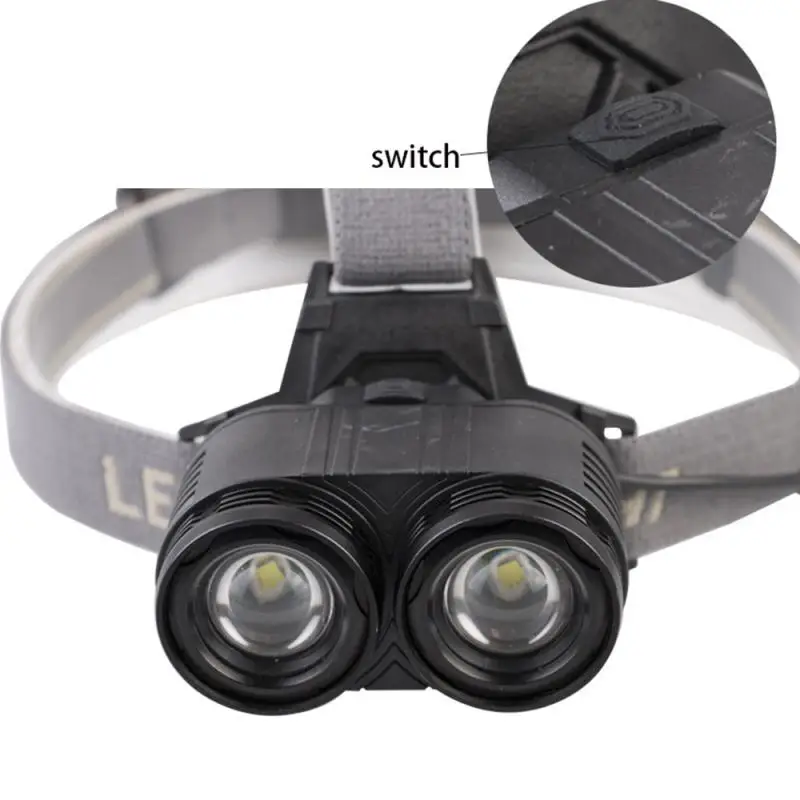 

LED Charging Zoom Outdoor Lighting Aluminum Alloy T6 Head-mounted Waterproof Fishing Headlight Led Charging Zoom Outdoor