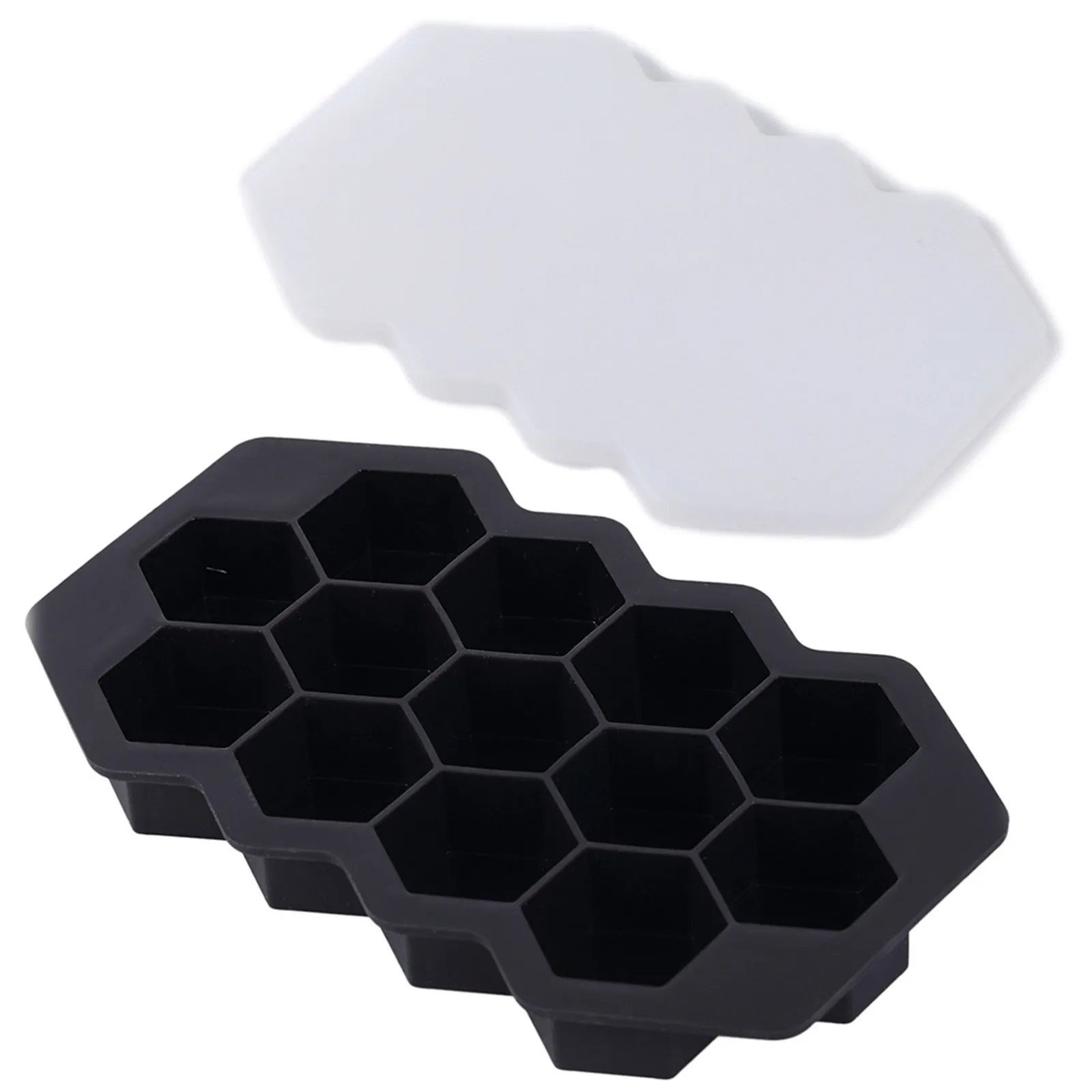 

Honeycomb Silicone Ice Tray Mold With Lid 13 Cells Creative Ice Cubes DIY iced foods ice cream pudding jelly frozen fruit juice