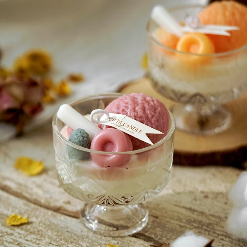 

Ice Cream Goblets Scented Candles To Help Sleep Lovely Create Romantic Atmosphere Table Setting Home Decorations