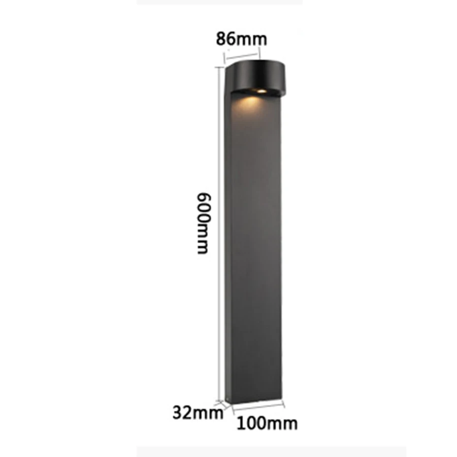 

60CM Outdoor Garden Pillar Light Waterproof Hotel Landscape Lawn Lamp Die-cast Aluminum Villa Park Pathway Bollards light