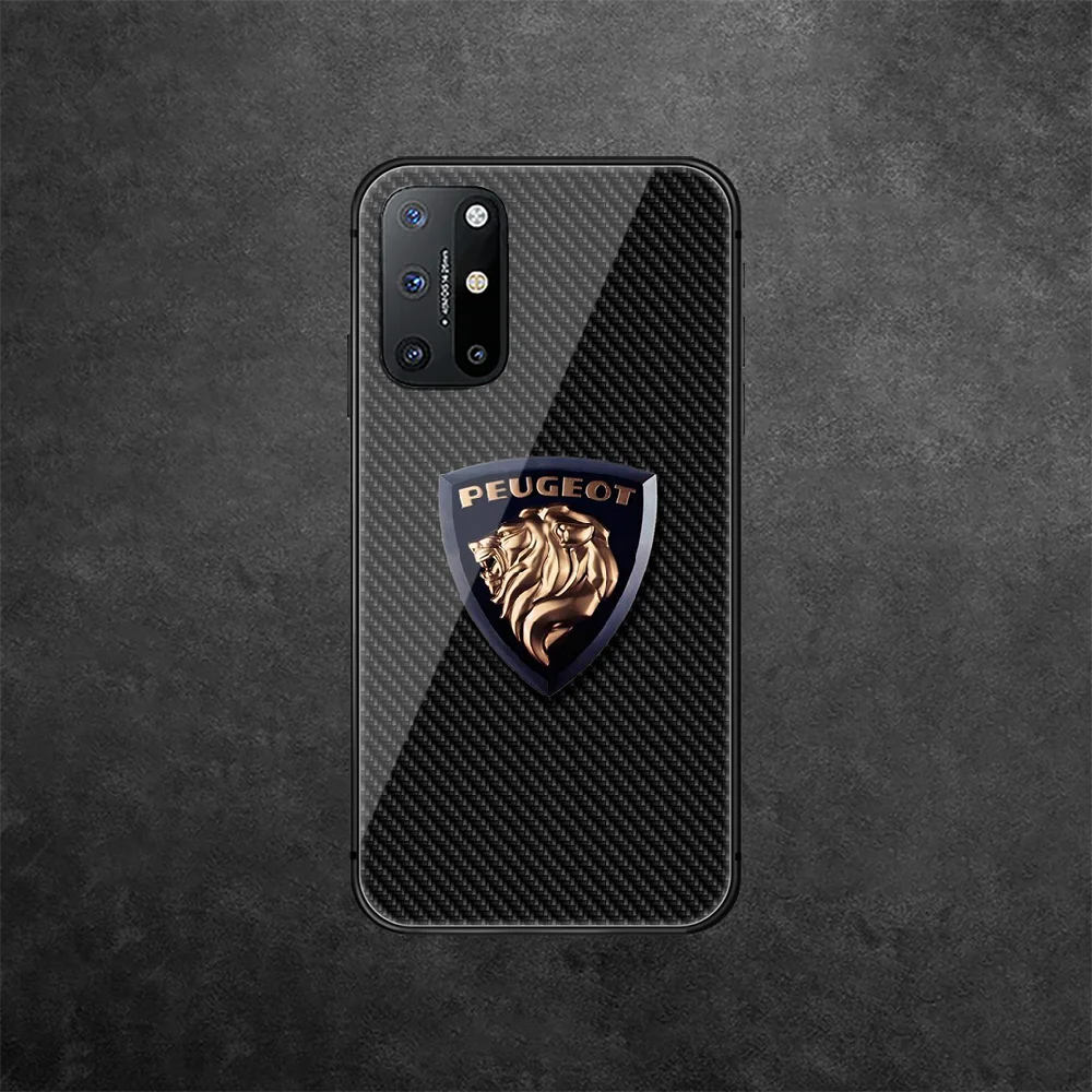 

Peugeots French Car Tempered Glass Phone Case Cover For Oneplus Oppo Realme A53 Find X 2 3 5 6 7 8 9 T Pro Nord Gt Neo Silicone