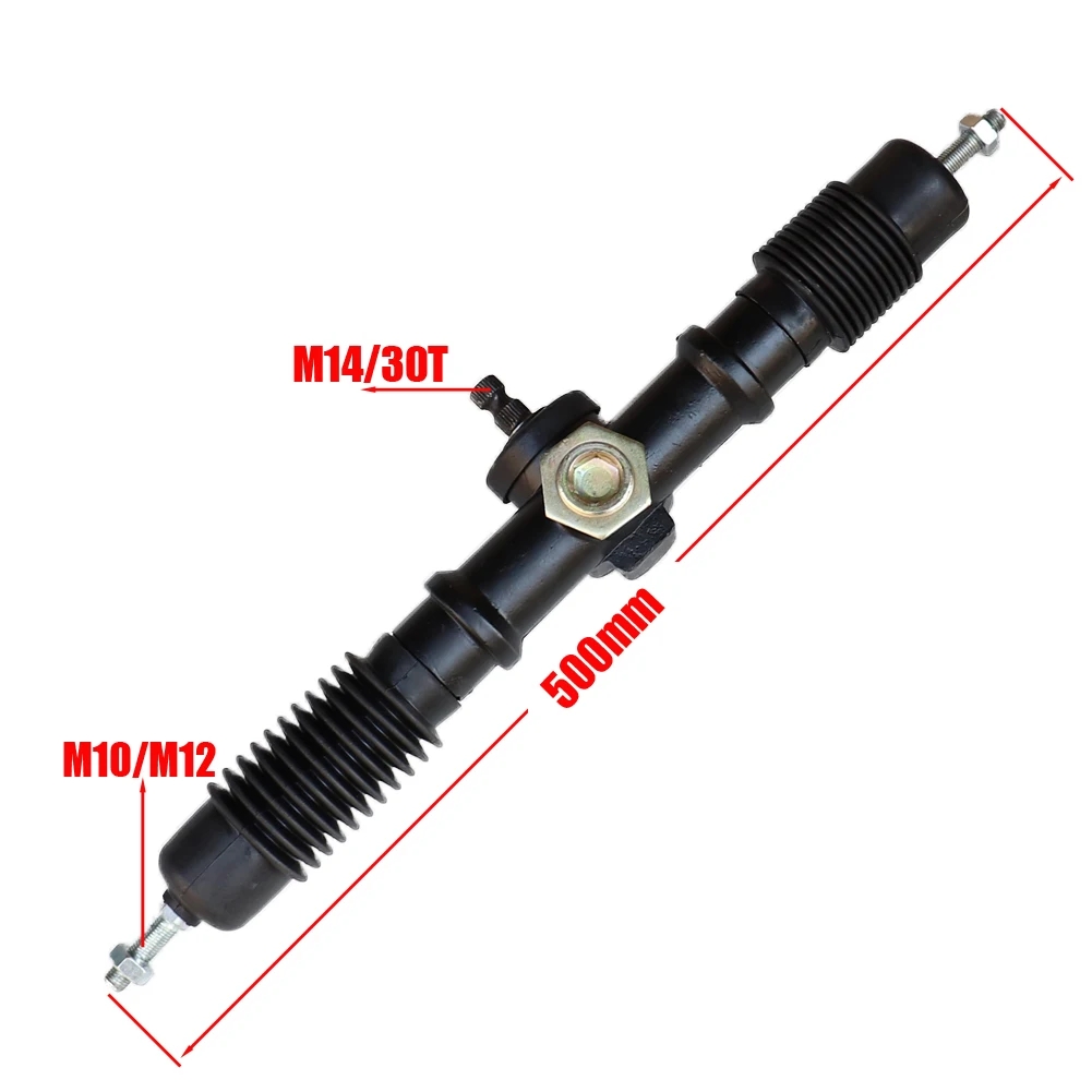 

M10 1pcs 500mm Eccentric Power Steering Gear Shaft Rack Pinion Assembly For DIY China Go Kart Buggy Karting ATV UTV Bike Parts