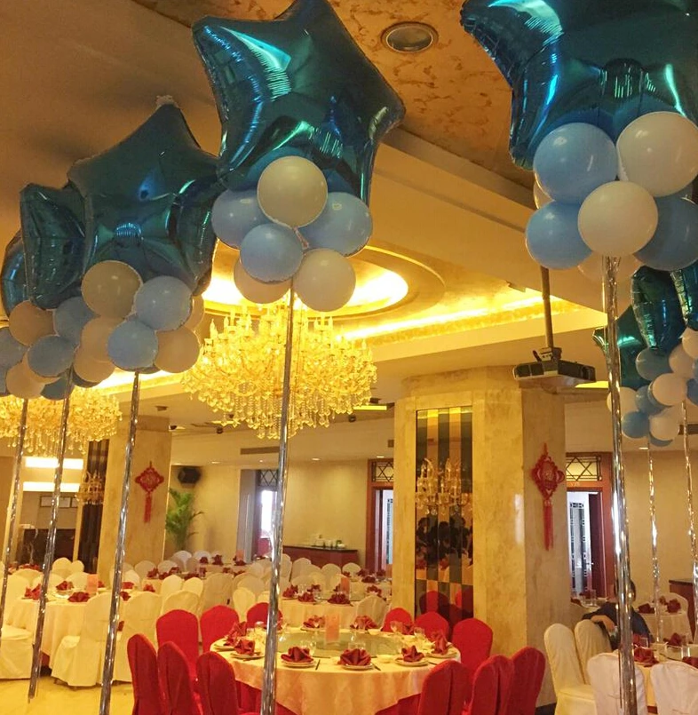 Большой воздушный шар со звездами + латексные воздушные шары лента из