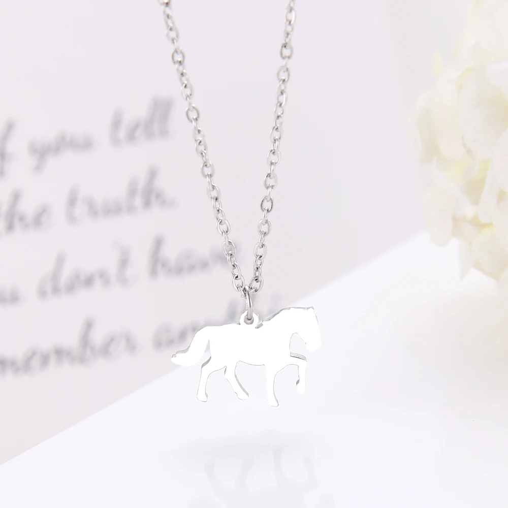 Ожерелье DOTIFI из нержавеющей стали с подвеской в виде лошади