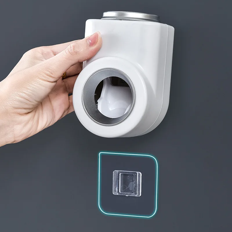 

Automatic Toothpaste Dispenser Lazy Free Punch Toothbrush Holder Wall-Mounted Toothpaste Squeezer Bathroom Accessories