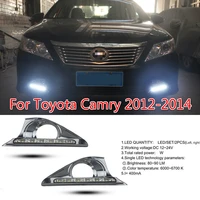 car styling led drl for toyota camry 2012 2014 daytime running lights day lamp with turn signal dimmed function relay