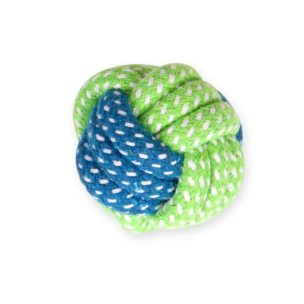 

Игрушка для домашних животных, Жевательная хлопковая веревка, узел, мяч, шлифовальные зубы, Odontoprisis, игрушки для домашних животных, забавная ...