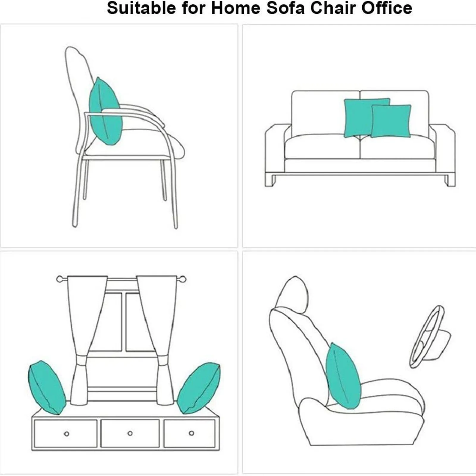 Easter Print Pillow Cases Linen Sofa Cushion Cover Home Decor Textiles Dreamlike Family Gift | Дом и сад