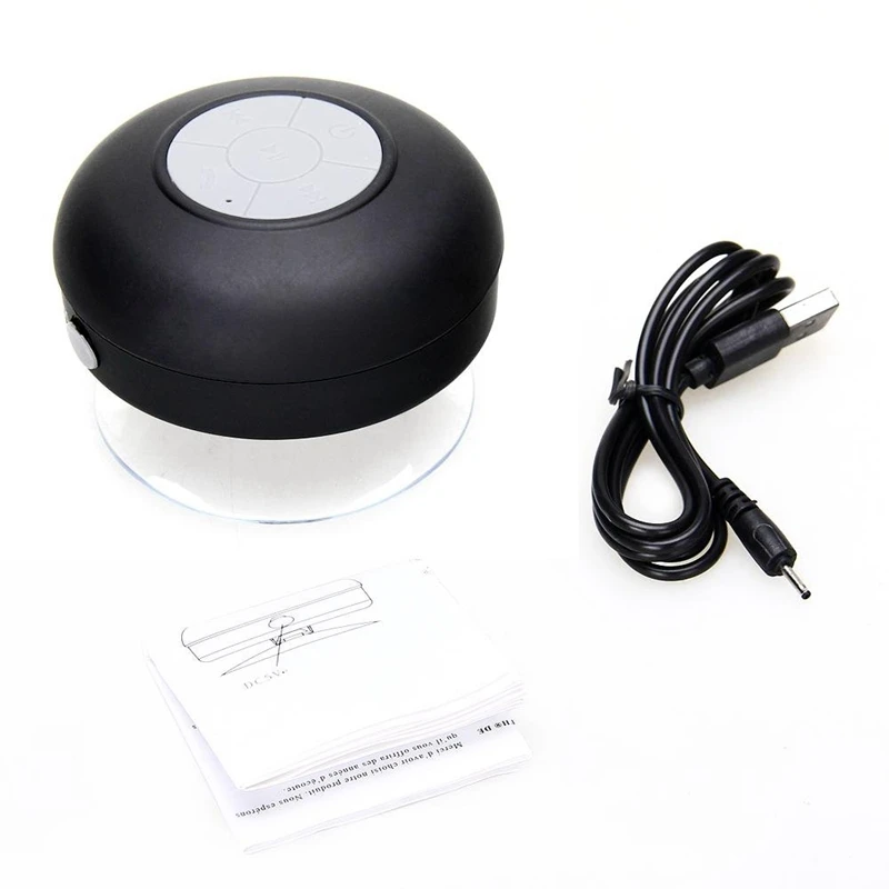 Круглый водонепроницаемый беспроводной Bluetooth Душ динамик громкой связи