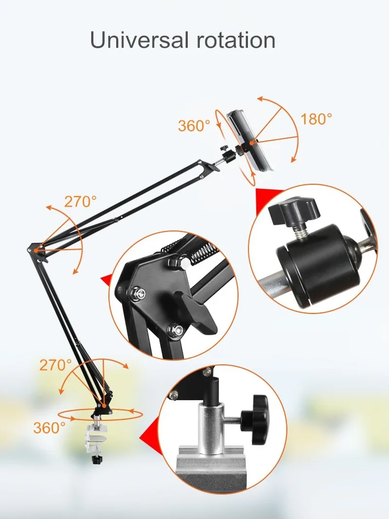 Регулируемый мобильный телефон стенд прикроватная тумбочка для просмотра