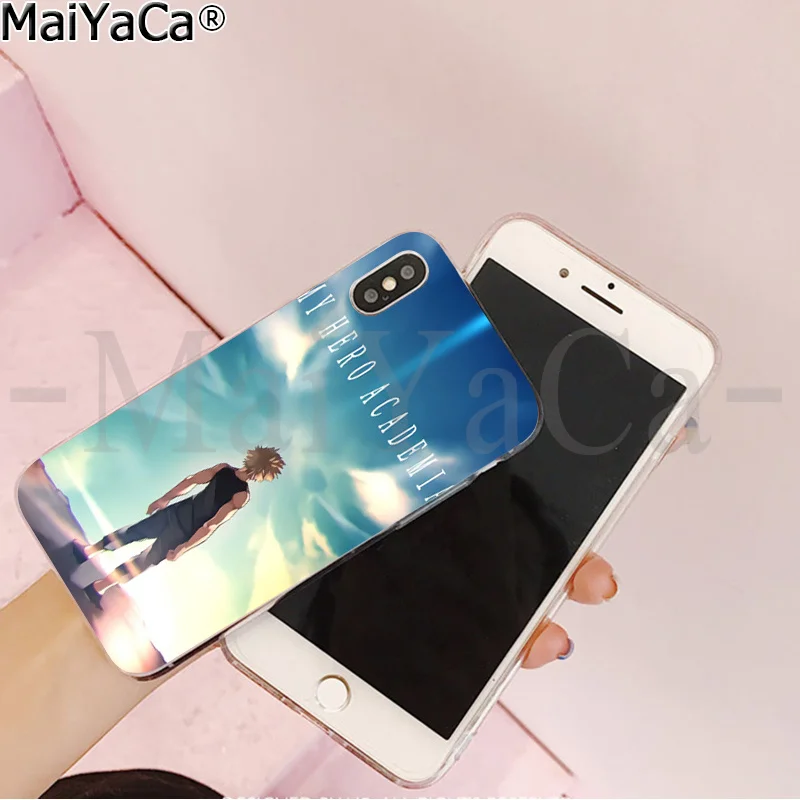 MaiYaCa аниме кацуки бакугоу ТПУ прозрачный чехол для телефона чехол для iPhone 6S 6plus 7 7plus 8 8Plus X Xs MAX 5 5S XR
