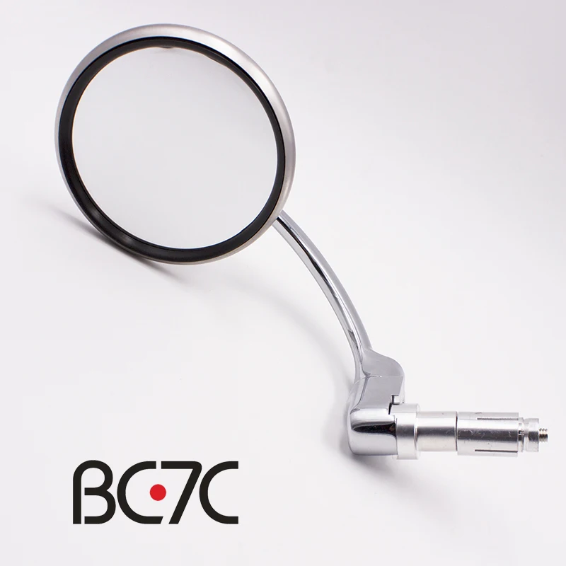 Универсальное хромированное круглое зеркало для мотоциклов боковое заднего