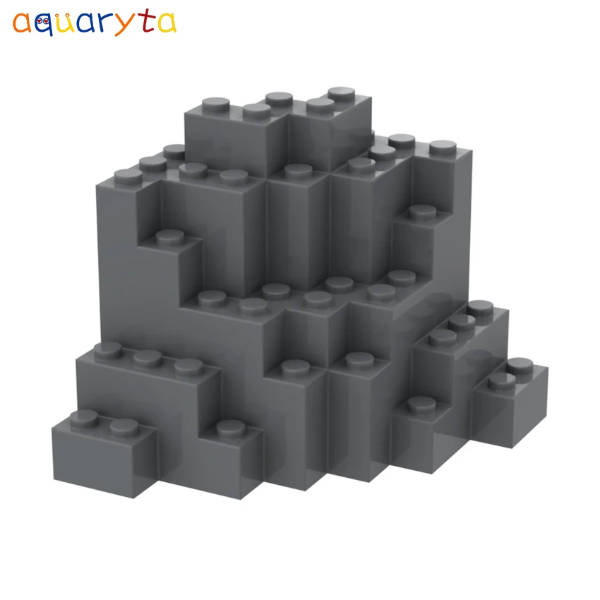 Детали для строительных блоков Aquaryta, 2 шт., горная серия, каменная панель, прямоугольная, 8x8x6, совместимые с 23996, сборки «сделай сам», игрушки для детей Детали для строительных блоков Aquaryta, 2 шт., горная серия, каменная панель, прямоугольная, 8x8x6, совместимые с 23996, сборки «сделай сам», игрушки для детей