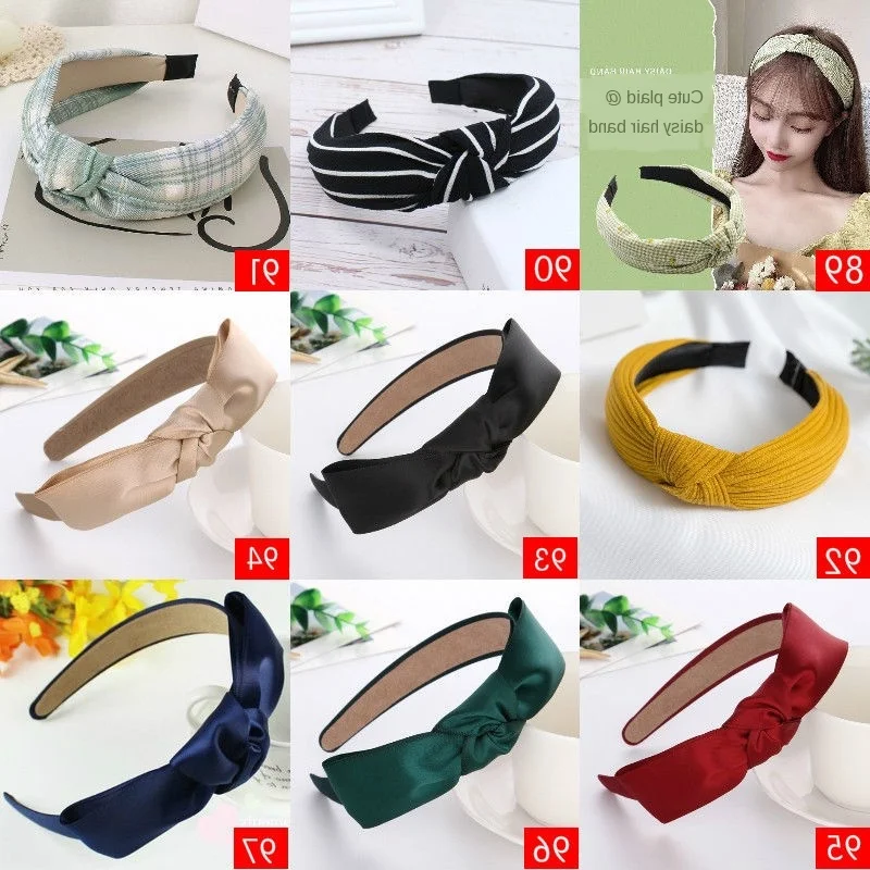 Женский обруч для волос топ бантик тюрбан эластичная повязка на голову