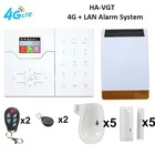 Система домашней безопасности FOCUS HA-VGT, 4G SIM-карта + LAN IP, управление через приложение, звонкиSMS-сообщения с тревогой