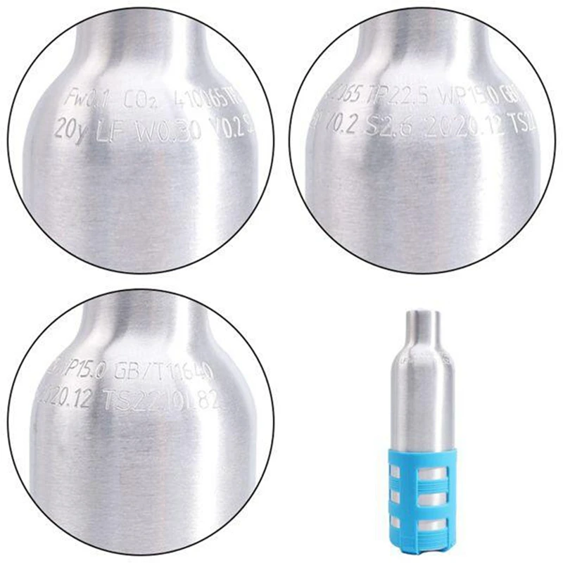 0.2L Black Soda Maker Refillable Bottle Spare Reusable CO2 Cylinder Accessory for Machines | Makers