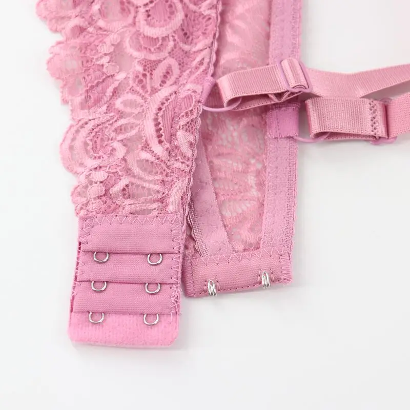 

Czaritza Women Plus Size Underwear Adjust Bras Thin Mold Cup 34-44D Breathable Bra Floral Embroidered Lingerie Female Bralette