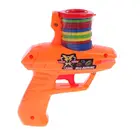 Классические детские пистолеты с летающей тарелкой, 15 мягких пуль из ЭВА, игрушки для детских праздников на открытом воздухе, рождественские подарки