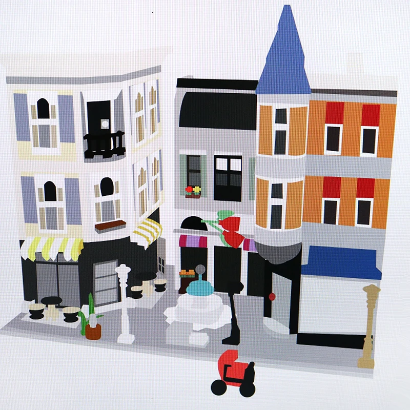 15019 серия создателей сборная квадратная модель строительные блоки 4002 шт 10255