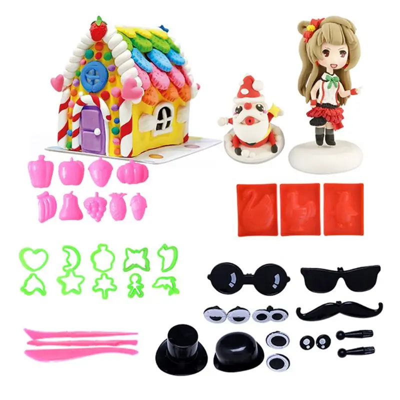 Пластиковая ПЛАСТИЛИНОВАЯ форма светильник животные фруктовый узор сердца