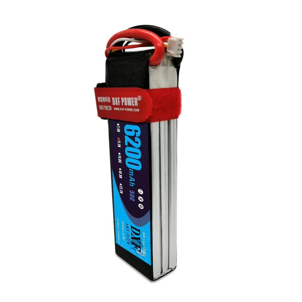 DXF Хорошее качество RC Bateria 11 1 В 6200 мАч 50C Max 100C Lipo Аккумулятор AKKU для вертолета