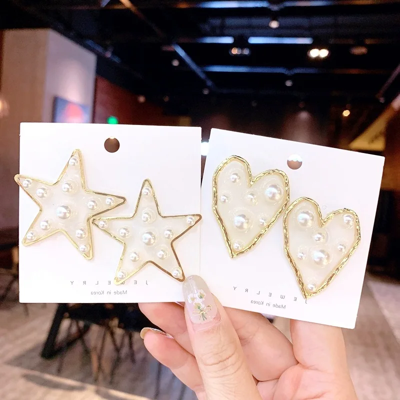 Корейский Новый Эффектный прозрачный акриловый искусственный жемчуг Большое